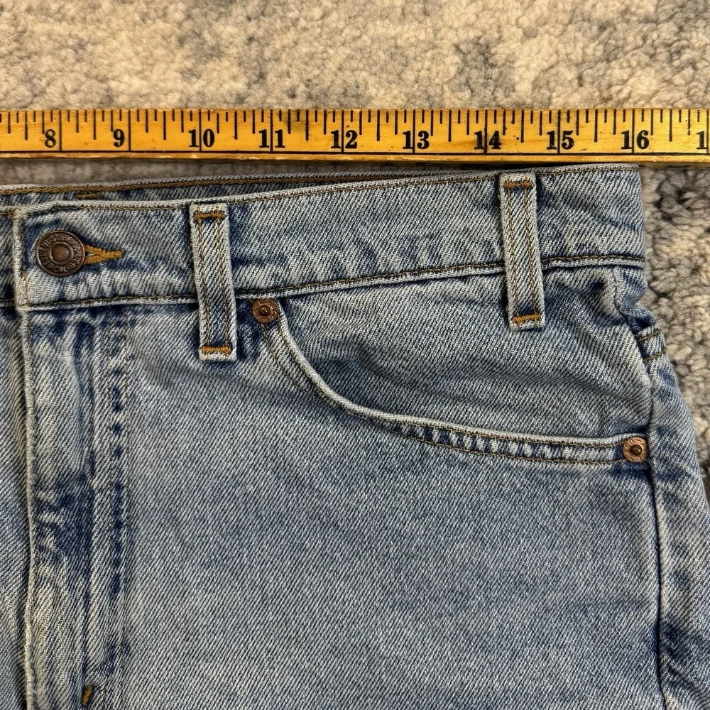 Vintage Levi's 505 Regular Fit Denim Shorts Men's Size 33 Light Wash Made in USA